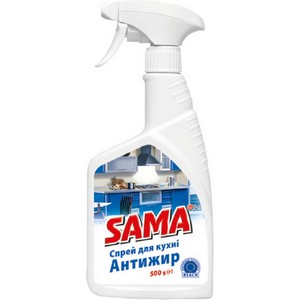 Agent for cleaning spray for kitchen TM "SAMA"