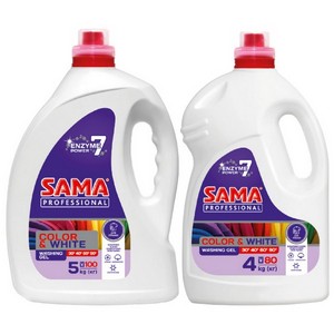 Universal washing gel for colored and white fabrics of SAMA Professional TM