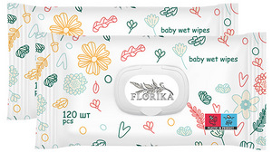 Wet wipes Antibacterial Florika TM 120 pcs.