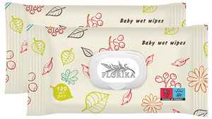 Wet wipes Antibacterial Florika TM 120 pcs.