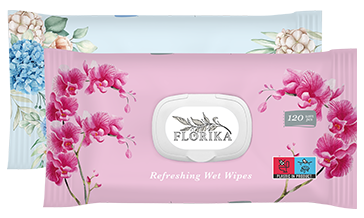 Wet wipes for children with plastics flap Aloe Vera TM "FLORIKA" 70 pcs.